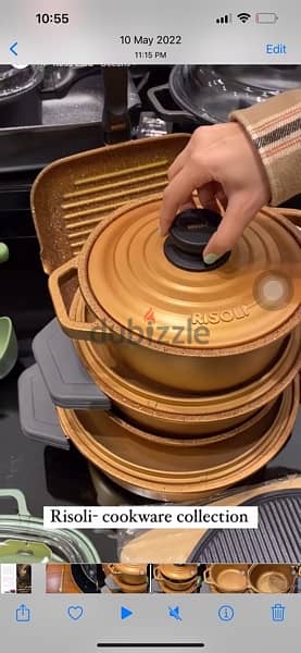 Aluminium die cast cookware Risoli- Italian from Sheffield 2