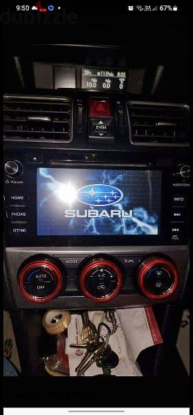 Subaru Xv cassette and screen Original 2016 شاشة و كاسيت سوبارو