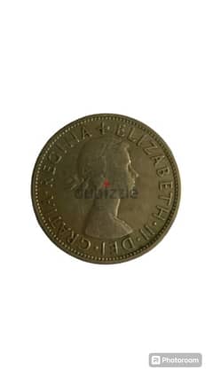 عملة انجليزيه قديمه - 1954 Half Crown Value, Elizabeth II 0