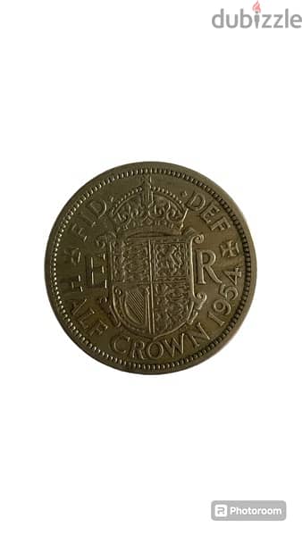 عملة انجليزيه قديمه - 1954 Half Crown Value, Elizabeth II 1