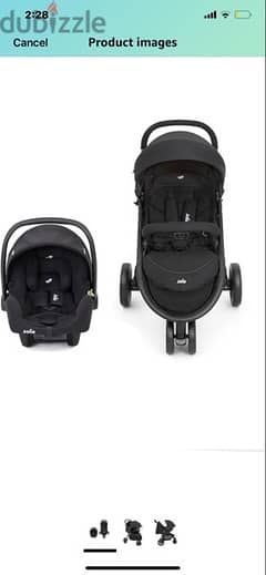 stroller joie litetrax 3 with car seat