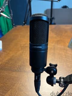 Audio Technica AT2020 Condenser Mic + Pop Filter and XLR Cable and bag