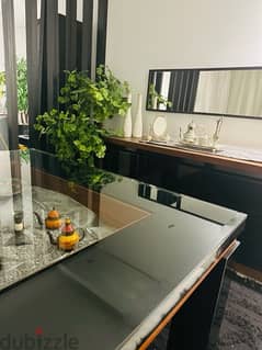 table and buffet without chairs