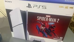 PS5 Slim 1TB CD +2 controllers + FC24 + spider man 2 0