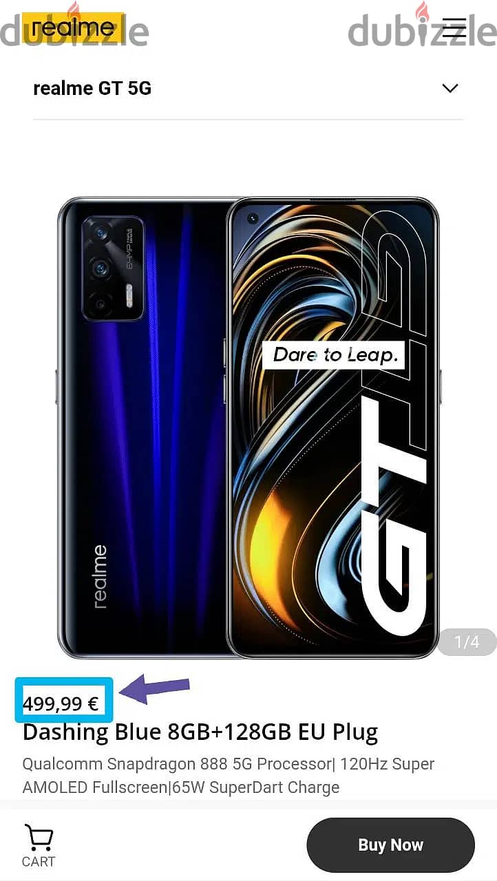 جديد للبيع لم يتم تشغيله بسعر مغري مع ثلاث هدايا قيمة Realme Gt 5g 1