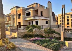 For sale Villa Standalone 239 M with Garden 62 M and Roof 78m View Landscape, in Compound Sarai New Cairo. 0