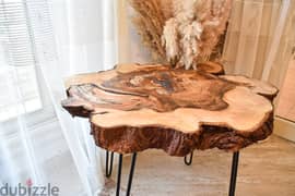 Natural wood table ترابيزة من خشب الشجر الطبيعي (سنط) 0