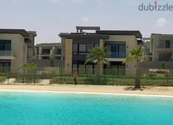 Chalet for sale in North Coast directly overlooking the lagoons, finished with acs with a 6% down payment in Dose Akam Al Rajhi project kilo 174 0