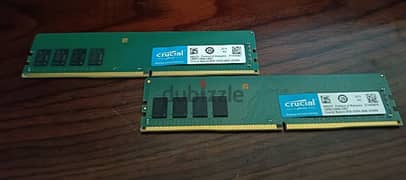 رامتين Ram 8GB Crucial DDR4 2666 Desktop 0