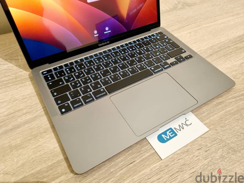 Macbook Air M1 8 Core 16G 512SSD بطاريه ٩٧٪ 2