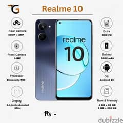 realme 10 256GB حالة كالجديد 0