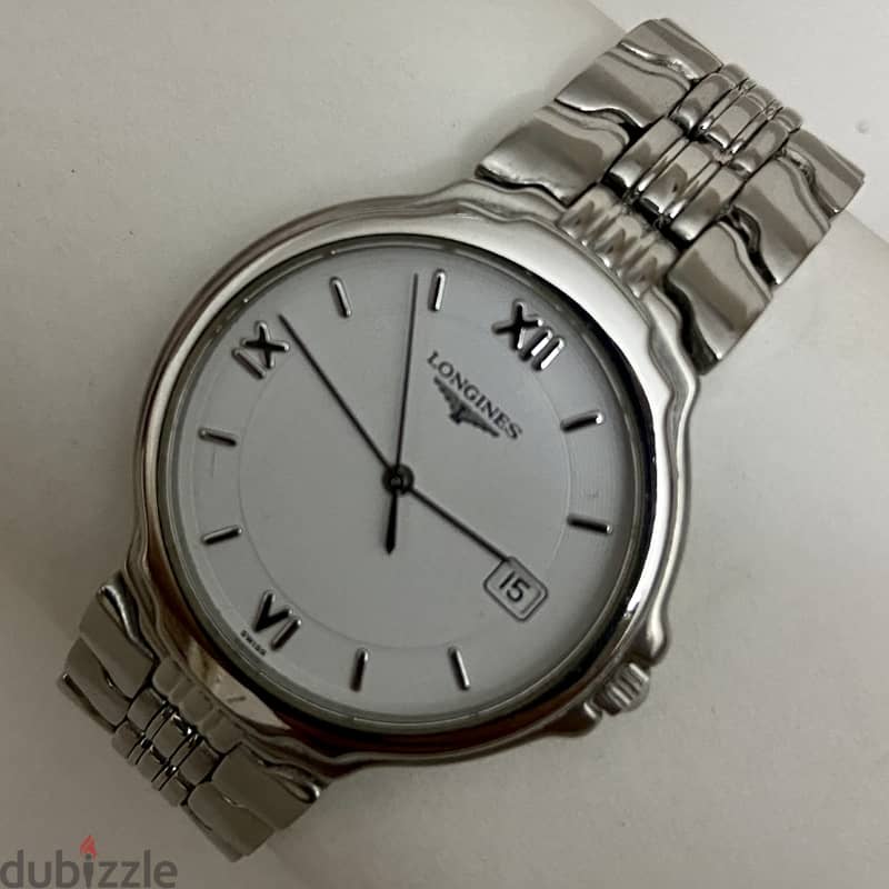 Original Swiss Made Quartz LONGINES 36mm As New With Box  ساعه لونچين 1