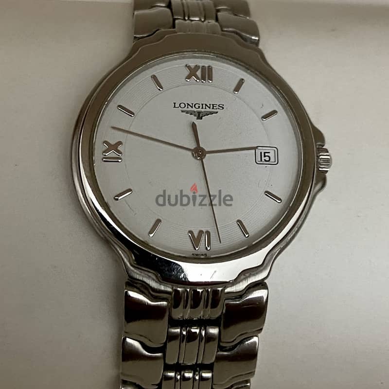 Original Swiss Made Quartz LONGINES 36mm As New With Box  ساعه لونچين 3