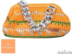 crochet handmade clutch bag