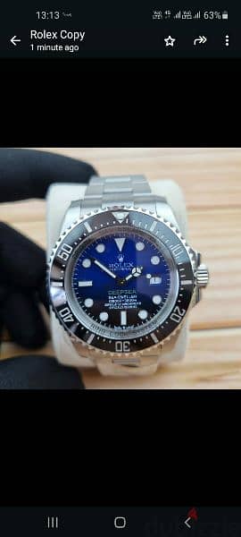 Rolex collections mirror original 
sapphire crystal 5