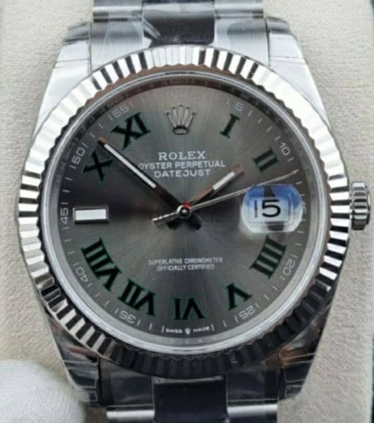 Rolex collections mirror original 
sapphire crystal 12