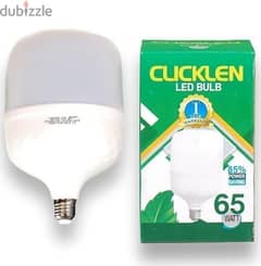 CLICKLEN LED Bulb E27 White (65 Watt)