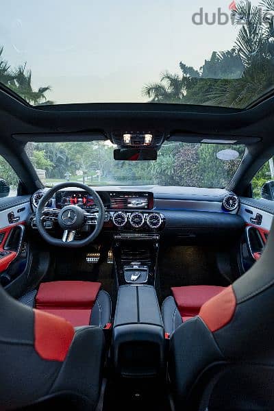 Mercedes CLA 200 2024 RED INTERIOR 4