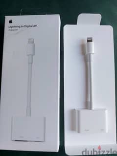 apple adapter AV جديد لم يستخدم 0