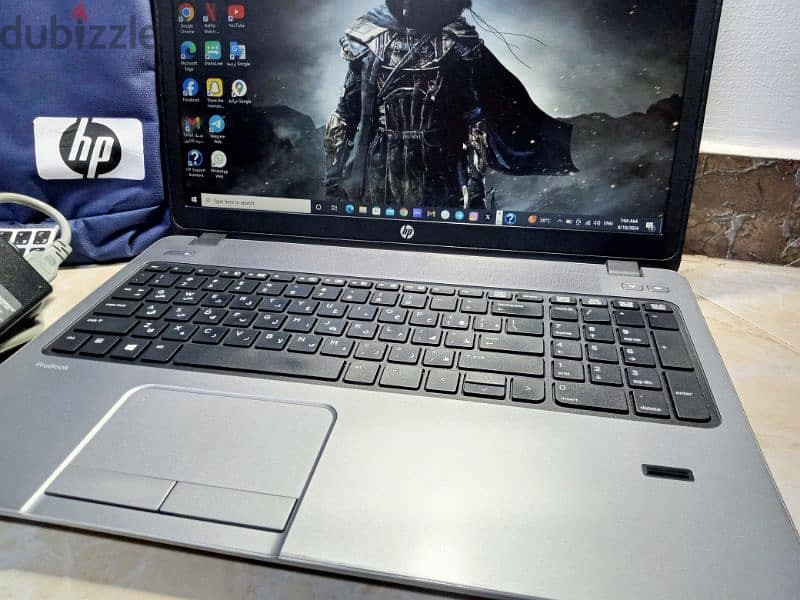 Hp probook ram 8 hard 500 بصمه الترا سلم 6