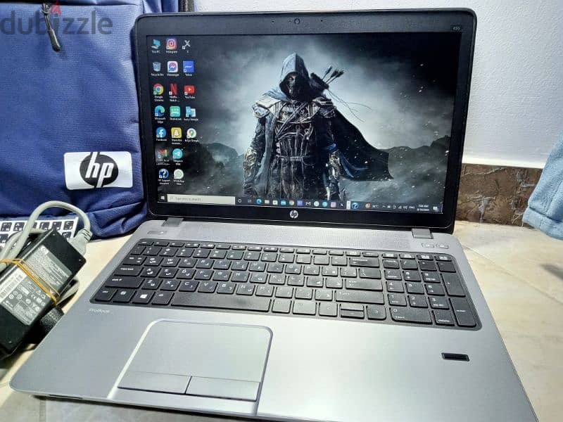 Hp probook ram 8 hard 500 بصمه الترا سلم 7