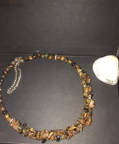 TIGER EYE NECKLACE عقد عين النمر 0