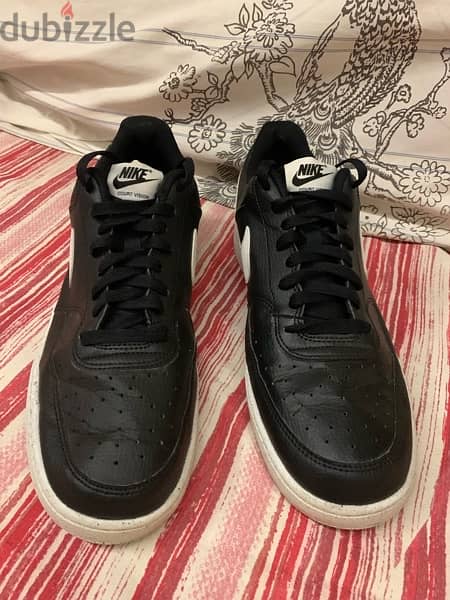 Nike Court Vision Low Next Nature Black/White  Men's Size 45.5 2