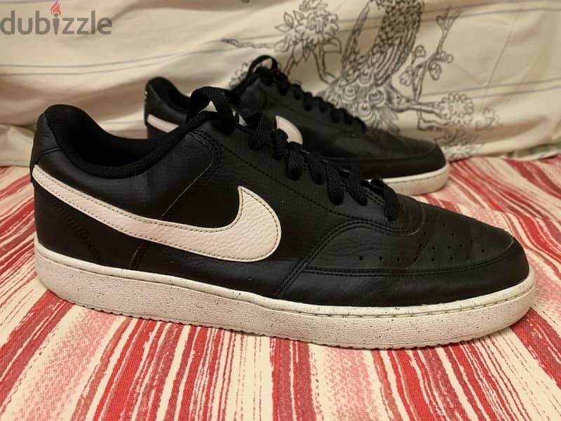 Nike Court Vision Low Next Nature Black/White  Men's Size 45.5 3