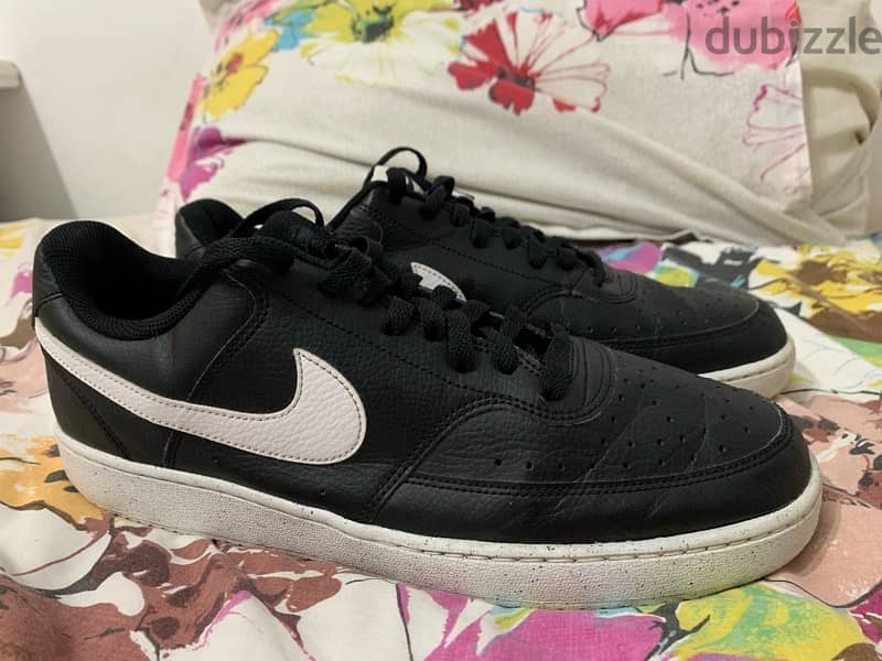 Nike Court Vision Low Next Nature Black/White  Men's Size 45.5 7