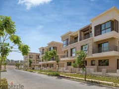 Apartment with garden for sale in New Cairo, Sarai Compound Only 5% DP - A 41% cash Dis , for the first time, a cash price installment over one year 0