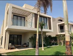 6 Room double view villa ready for inspection for sale with 8 year installments in Taj City New Cairo 0