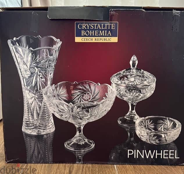 Sheffield Bohemia Crystal Set of 4 1