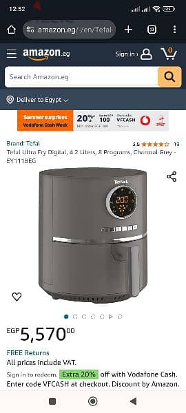 Tefal air fryer 0