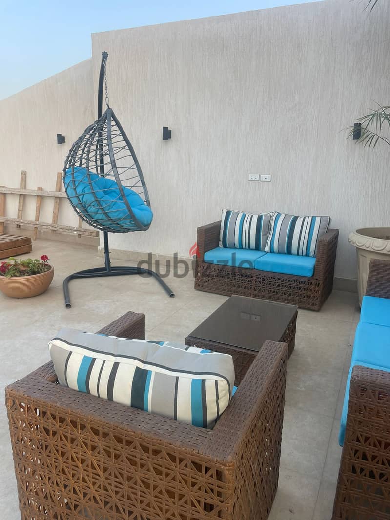 pent-house with private pool بينتهاووس بالعفش و التكيفات وحمام سباحة 12