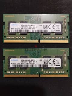 SAMSUNG DDR4 2x4GB Laptop RAM