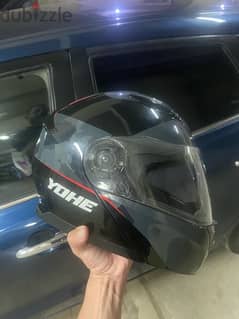 Yohe flip up helmet + sunglasses