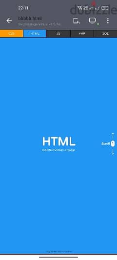 تعليم لغه html.    css.   تصميم مواقع