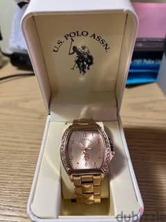 US polo Female watch  روز جولد ساعه حريمي استانليس يو اس پولو