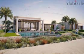 فيلا للبيع صف اول ع البحر متشطبة بالتكييفات سيلفر ساندس الساحل الشمالي Villa for sale 307m finished Silver Sands North Coast 0