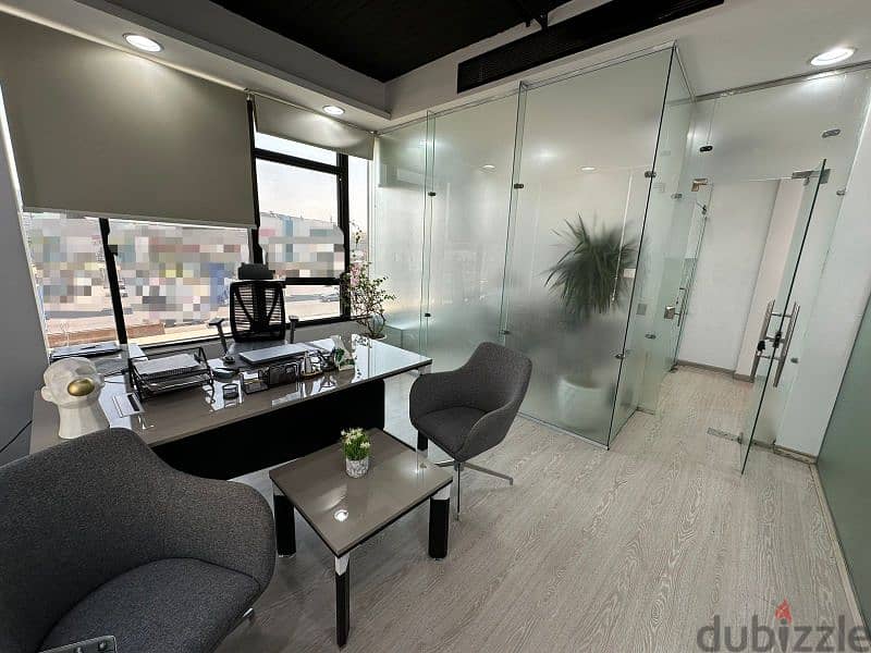 مكتب اداري للايجار 220م علي التسعين التجمع الخامس Office For Rent 220M 4