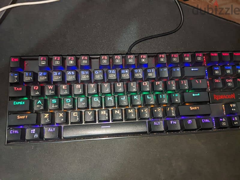 Redragon K552 Black Switches - Rainbow Used 0