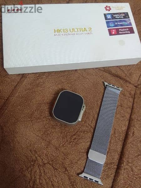 ساعه سمارت محترمه hk13 ultra 2 ومعاها سماعات أيربوت نوعها senya 4