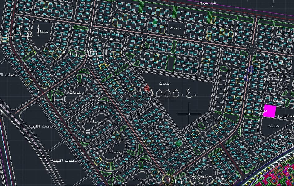 ناصية صريحة بجوارالقطار الكهربائي ومدخل المدينة590م مدينة بدرbadr city 0