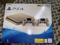 Playstation 4 Gold Edition Slim 500 GB - 2 Original Controllers