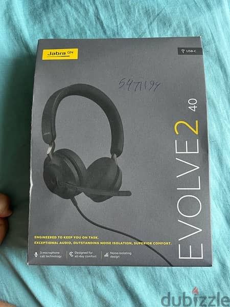 Jabra Evolve 2 40 NEW type C جابرا ايفولف ٢ ٤٠ تايب سي 3