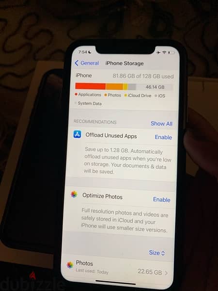 iphone XR 128 gb black used with box 1