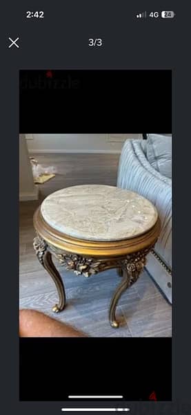 gold classic tables طاولة كلاسيك  طربيزات قهوة جولد كلاسيك مع 2