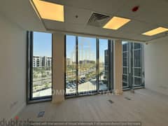 Finished Office at CFC for Rent 151m-مكتب للايجار في كايروفيستيفال 0