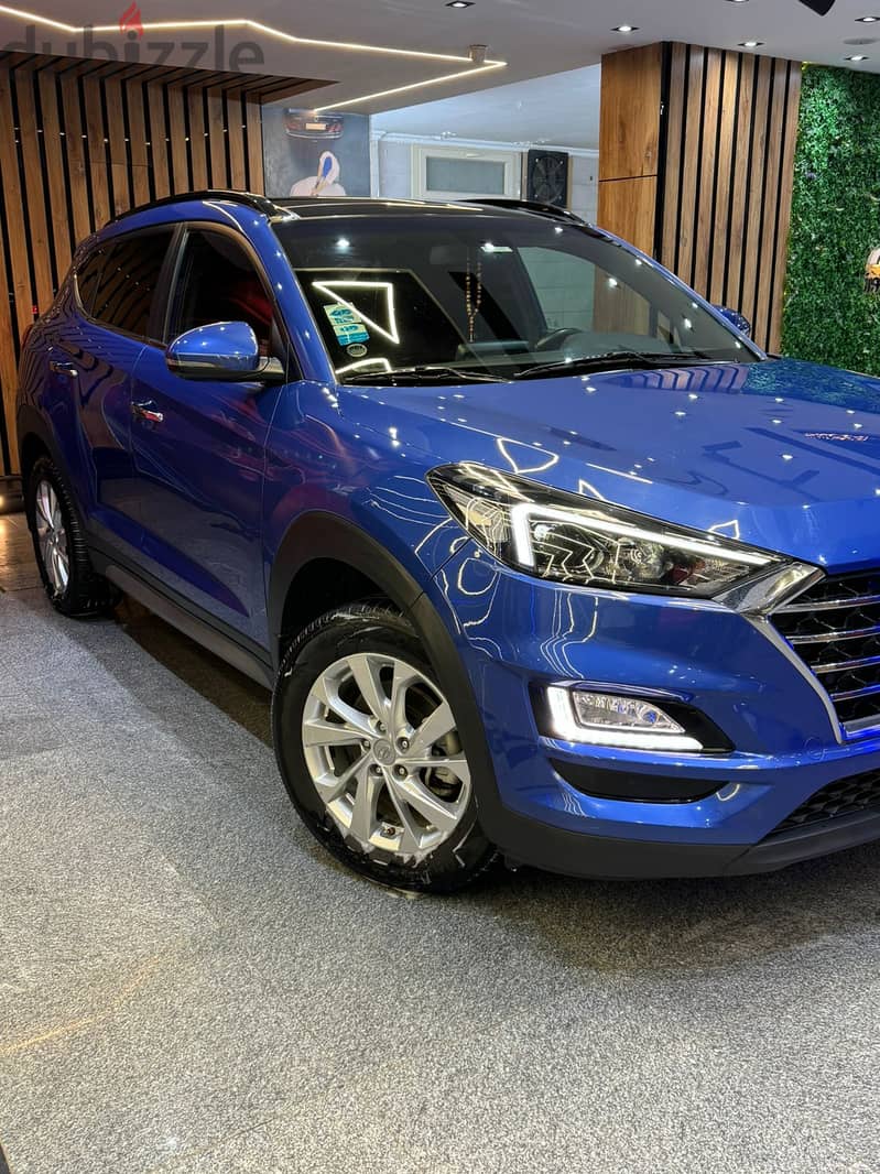 Hyundai Tucson Full Option Red 2019  هيونداي توسان 2019  فلور رد 0