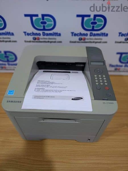 samsung ml-3750 printer طابعة سامسونج 3750 ليزر ابيض واسود استيراد ال 1